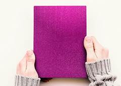 PAPEL CONTATO 45CMX2M C/GLITTER PINK