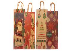 SACOLA P/PRESEN NATAL DECOR SORT 37X12CM