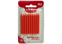 VELA PALITO P/BOLO LARANJA C/10 REGINA