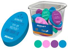 BORRACHA MC OVAL E OVAL COLOR C/18 SORT