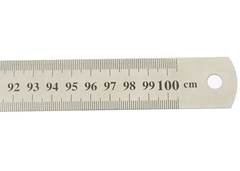 REGUA ACO MAXCRIL 100CM PRATA