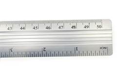 REGUA ALUMINIO MAXCRIL 50CM PRATA