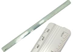 REGUA ALUMINIO MAXCRIL 50CM PRATA