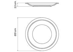 PRATO SOBREMESA 21CM TRAMONTINA RUSTI CZ