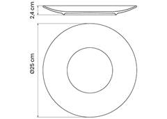 PRATO RASO 25CM TRAMONTINA HS CUPE