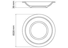 PRATO FUNDO 22CM TRAMONTINA PEIXES