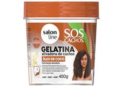 GELATINA SALON LINE 400G OLEO DE COCO