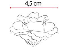 BOUQUET ROSA X6 29CM BRANCO PURO