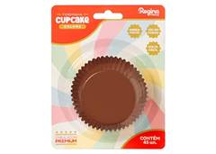 FORMINHA PAPEL CUPCAKE MARROM C/25