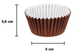 FORMINHA PAPEL CUPCAKE MARROM C/25