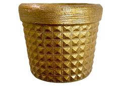VASO REDONDO 7 8,5X6,5 DOURADO L1175