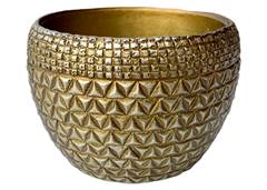 VASO DIAMANTE 9 10X8 NATURAL METAL L1200