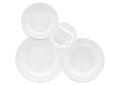 APARELHO DE JANTAR 20PCS OXFORD CANELE BRANCO