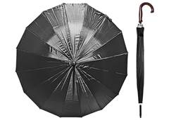 GUARDA-CHUVA PRETO BORDA 54CM(RAIO)GL244