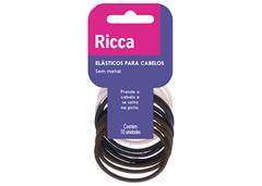 ELASTICO P/CABELO RICCA COLORS 3MM C/10