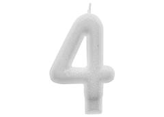 VELA PARABENS NUMERO 4 SILVER