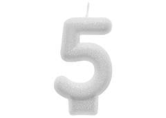 VELA PARABENS NUMERO 5 SILVER