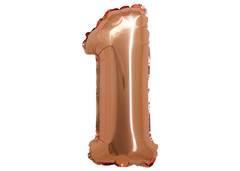 BALÃO METALIZADO N-1 34'' ROSE GOLD