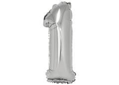 BALÃO METALIZADO N-1 34'' PRATEADO