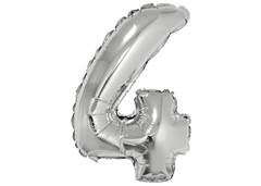 BALÃO METALIZADO N-4 34'' PRATEADO