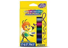 TINTA GUACHE BASTAO 10G ACRILEX C/6 META