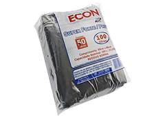SACO LIXO 100L ECON PT C/50