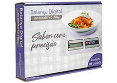 BALANÇA DIGITAL DE COZINHA 10KG BRANCA