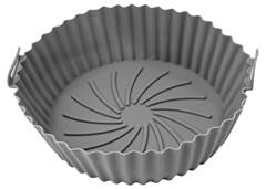 FORMA SILICONE AIRFRYER RED 21CM CINZA