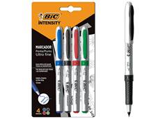 MARCADOR BIC INTENSITY 0,6MM C/4 SORT