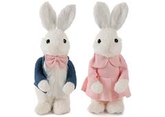 COELHO PELUCIA PASCOA DIVERSOS 20CM C/2