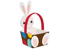 CESTA C/ALCA COELHINHO 12X8X18CM