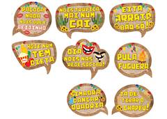 KIT PLACAS JUNINO DIVERT 22X16CM C/8 SOR