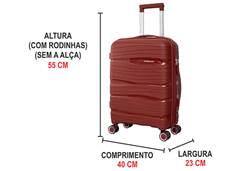MALA C/RODA SWISSLAND PP 20 VERMELHO