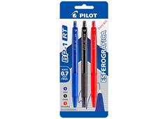CANETA PILOT BP-1 RETRATIL 0,7 SORT C/3