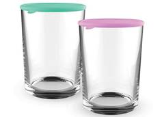 POTE VIDRO C/TAMPA 360ML C/2 CM12