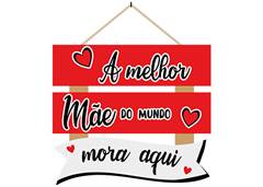 PLACA MDF 3 PARTES 23X26CM MELHOR MAE
