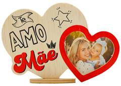 PORTA RETRATO 15X20CM TE AMO MAE CORACAO