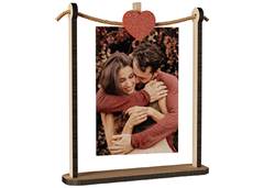 PORTA RETRATO MDF 20X19CM LOVE