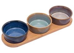 CONJ PETISQUEIRAS CERAMICA LYOR C/3 10CM