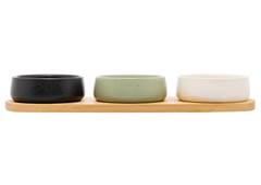CONJ PETISQUEIRAS CERAMICA LYOR C/3 32CM
