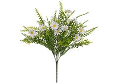 FOLHAGEM MARGARIDA 37CM PLANTA X14 BRANC