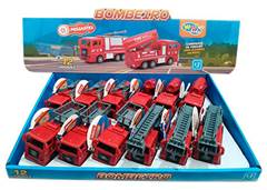 CARRO FRICCAO BOMBEIROS DIVERSOS TAMANHO