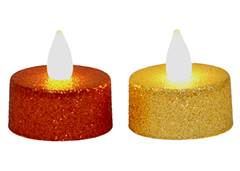 VELA ELETRONICA GLITTER MINI 3X4,5CM SOR