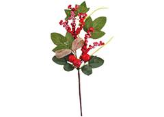 GALHO RAMO 23CM MINI FRUTO NEVE LACO