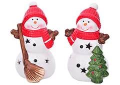 BONECO NEVE DECOR LED 7,2X6,5X12CM BR/VM