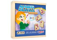 JOGO ALFABETO BRAILLE VAZADO 116PCS