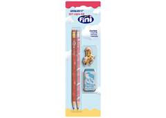 LAPIS GRAFITE C/APONTADOR/BORRACHA FINI