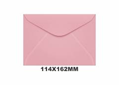ENV.CARTA 114X162 C/100 80G ROSA CLARO