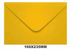 ENV.CONVITE 160X235 C/100 80G AMARELO