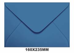 ENV.CONVITE 160X235 C/100 80G AZUL ROYAL